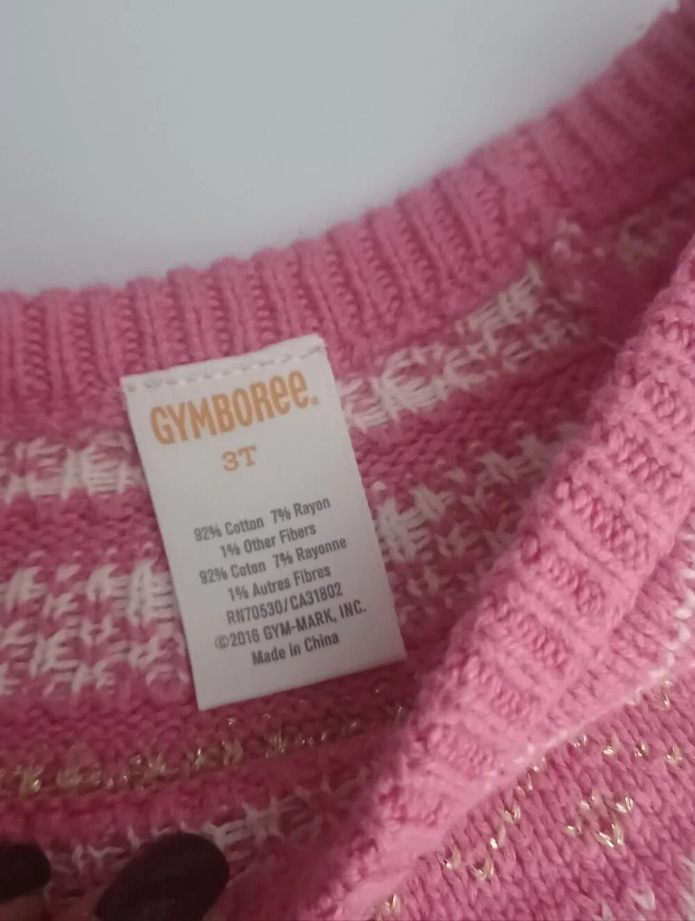 Gymboree Faire Isle Sweater Dress Sz 3T